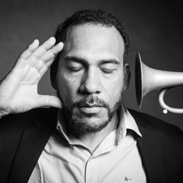 Trompetista Marcos Santos. Crédito: Célio Maciel.