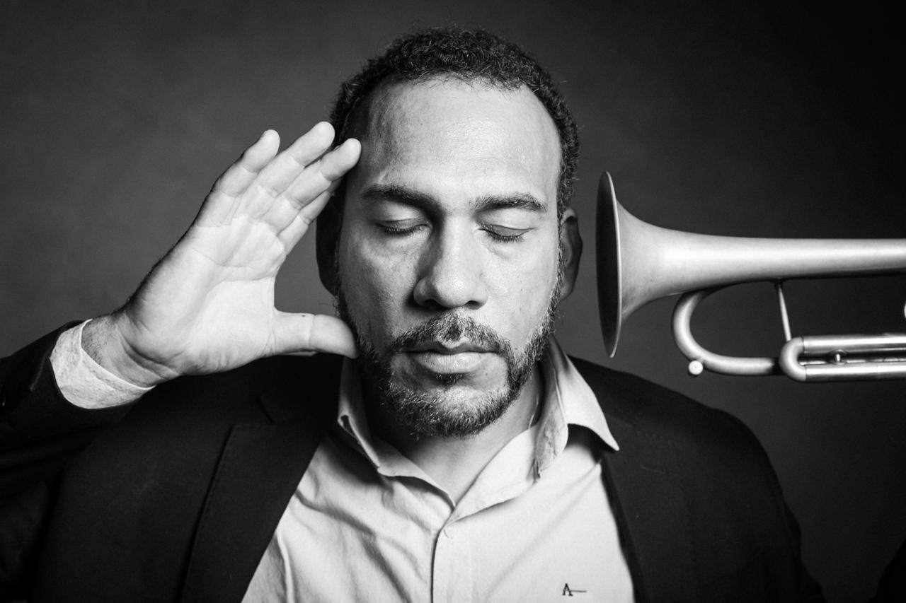 Trompetista Marcos Santos. Crédito: Célio Maciel.