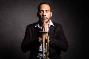 Trompetista Marcos Santos. Crédito: Célio Maciel.