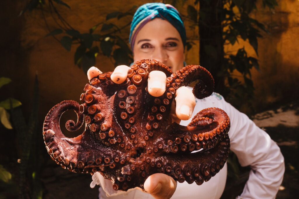 Chef Josi Lobo, do restaurante Marinho Pirenópolis. Crédito: Daniel Sales.