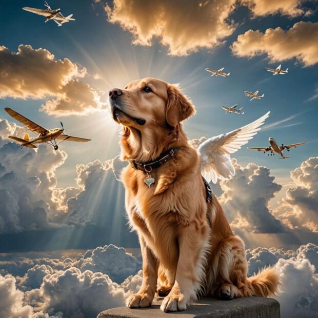 Ilustração do cão Joca - morto em transporte da GOL, companhia aérea