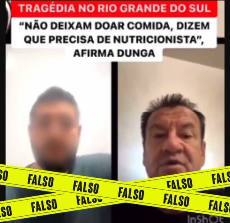Fake News sobre tragédia no RS. Reprodução Lupa, plataforma de combate à desinformação por meio do fact-checking e da educação midiática.