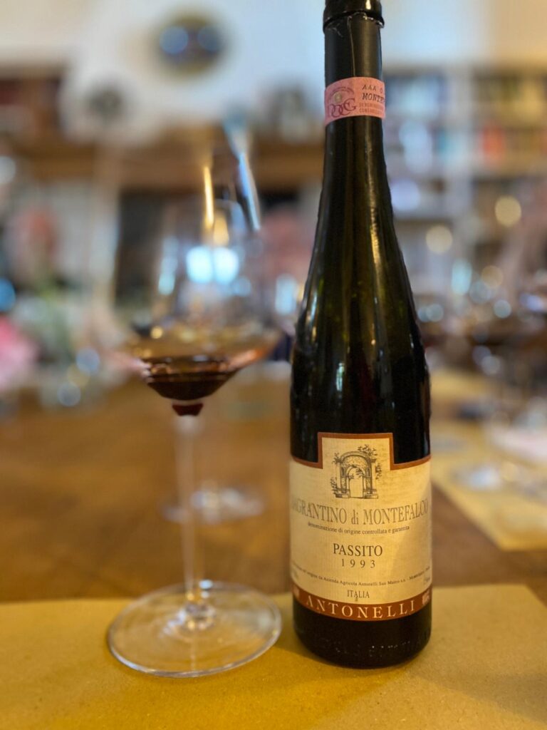 Vinificação da Sagrantino no estilo passito. Vinhos da Úmbria, Itália. Foto: Cynthia Malacarne