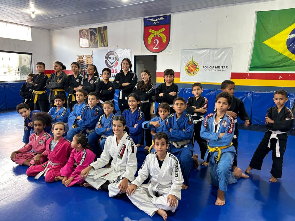 PM oferece aulas gratuitas de jiu-jitsu em Taguatinga