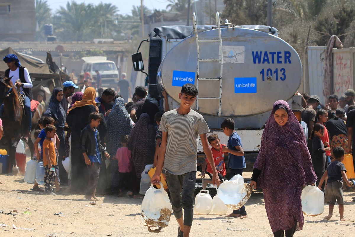 palestinian israel conflict unicef water