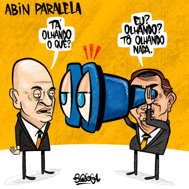 charge moraes bolsonaro abin paralela
