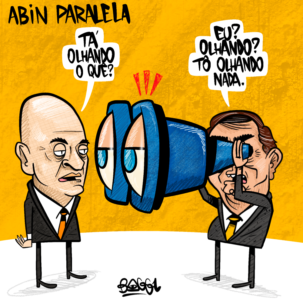 charge moraes bolsonaro abin paralela