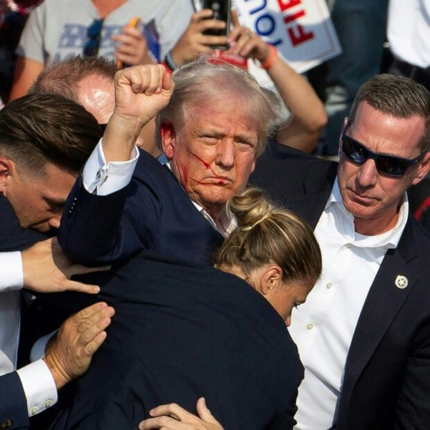 donald trump holds an election rally