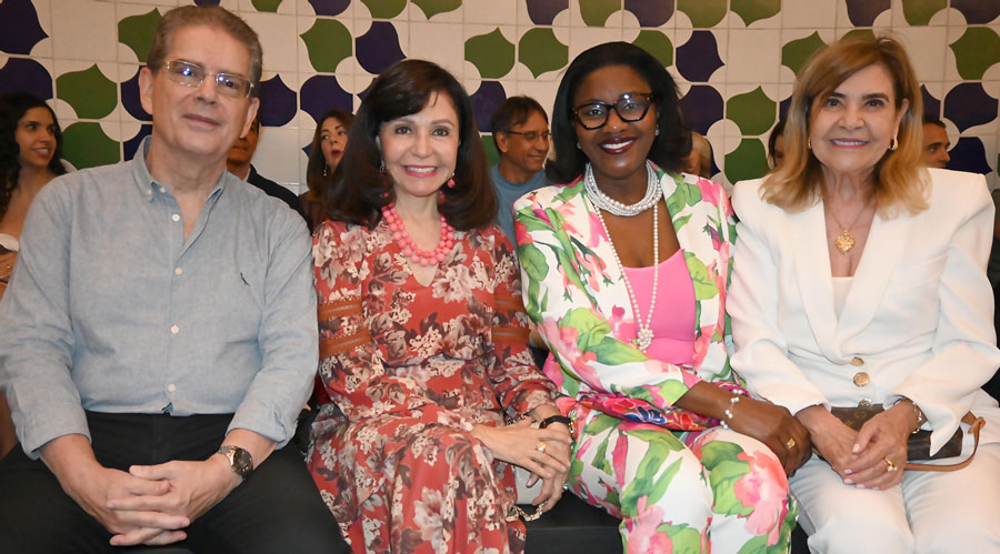 embaixador rodrigo do amaral e sua laís, embaixatriz julie pascale moudouté bell e irene borges