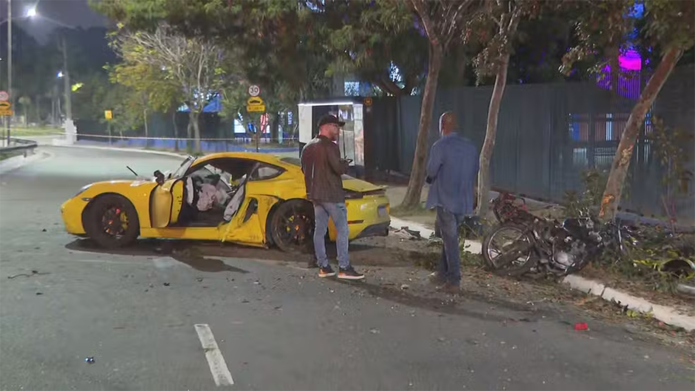 motorista de porsche amarelo atropela e mata motociclista em sp após discussão de trânsito