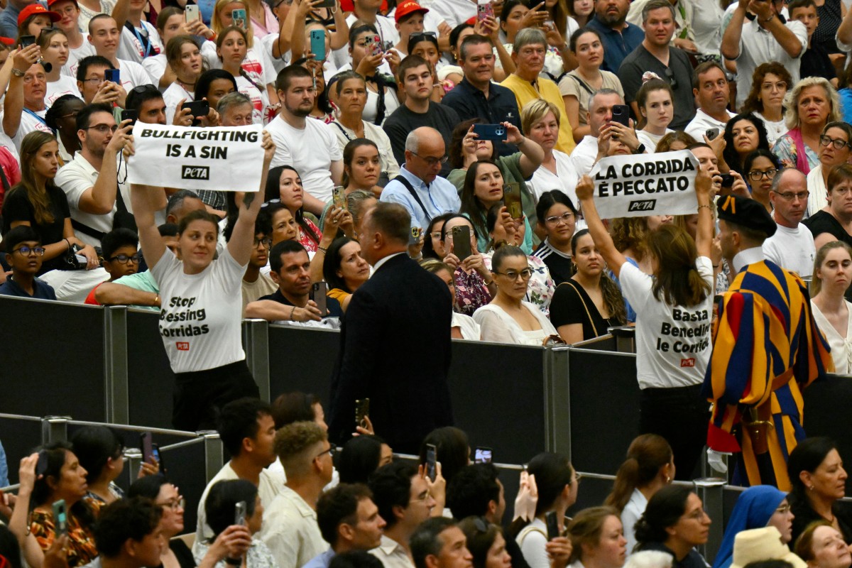 vatican religion pope audience peta