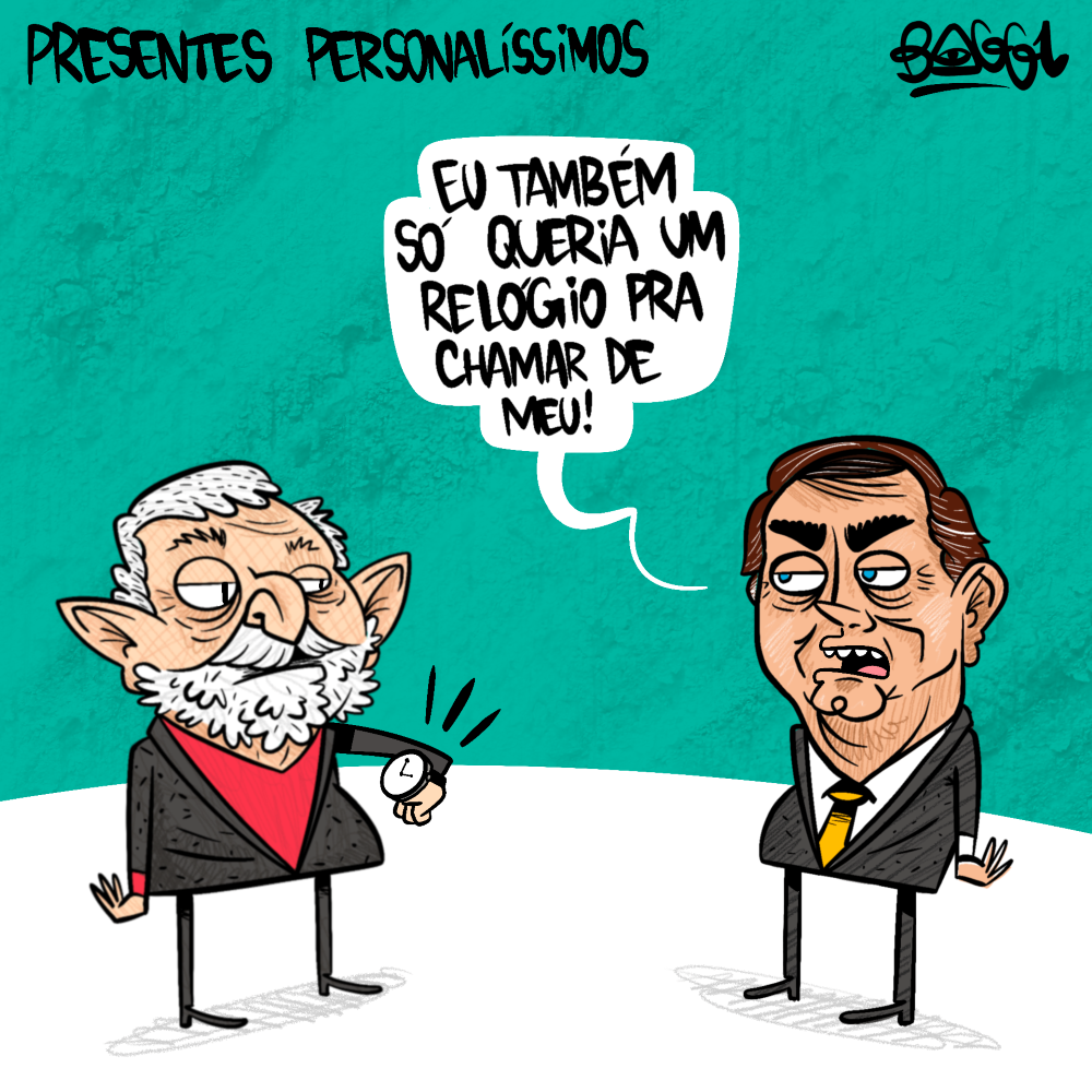 charge lula bolsonaro presentes personalíssimos