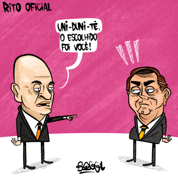 charge moraes bolsonaro rito oficial