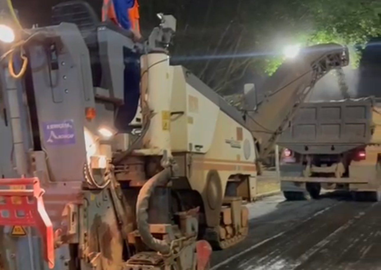 recapeação do asfalto