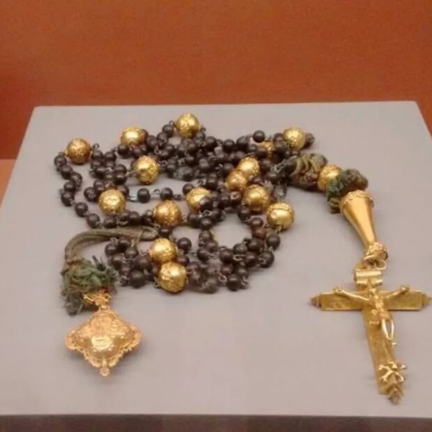 1 de 2 Rosário beneditino do século XVIII — Foto: Divulgação/Basílica de Nossa Senhora do Pilar