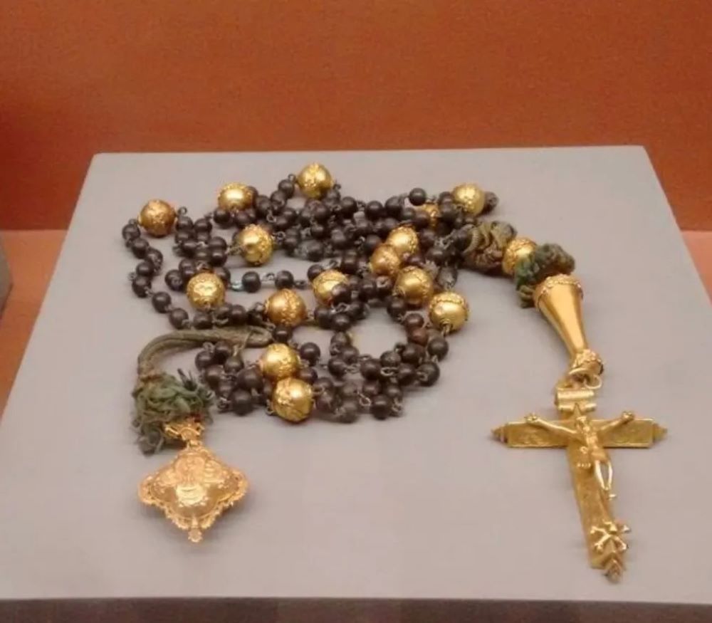 1 de 2 Rosário beneditino do século XVIII — Foto: Divulgação/Basílica de Nossa Senhora do Pilar