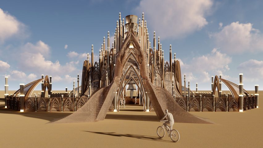 ghosn 2024 burning man temple dezeen 2364 hero 852x479
