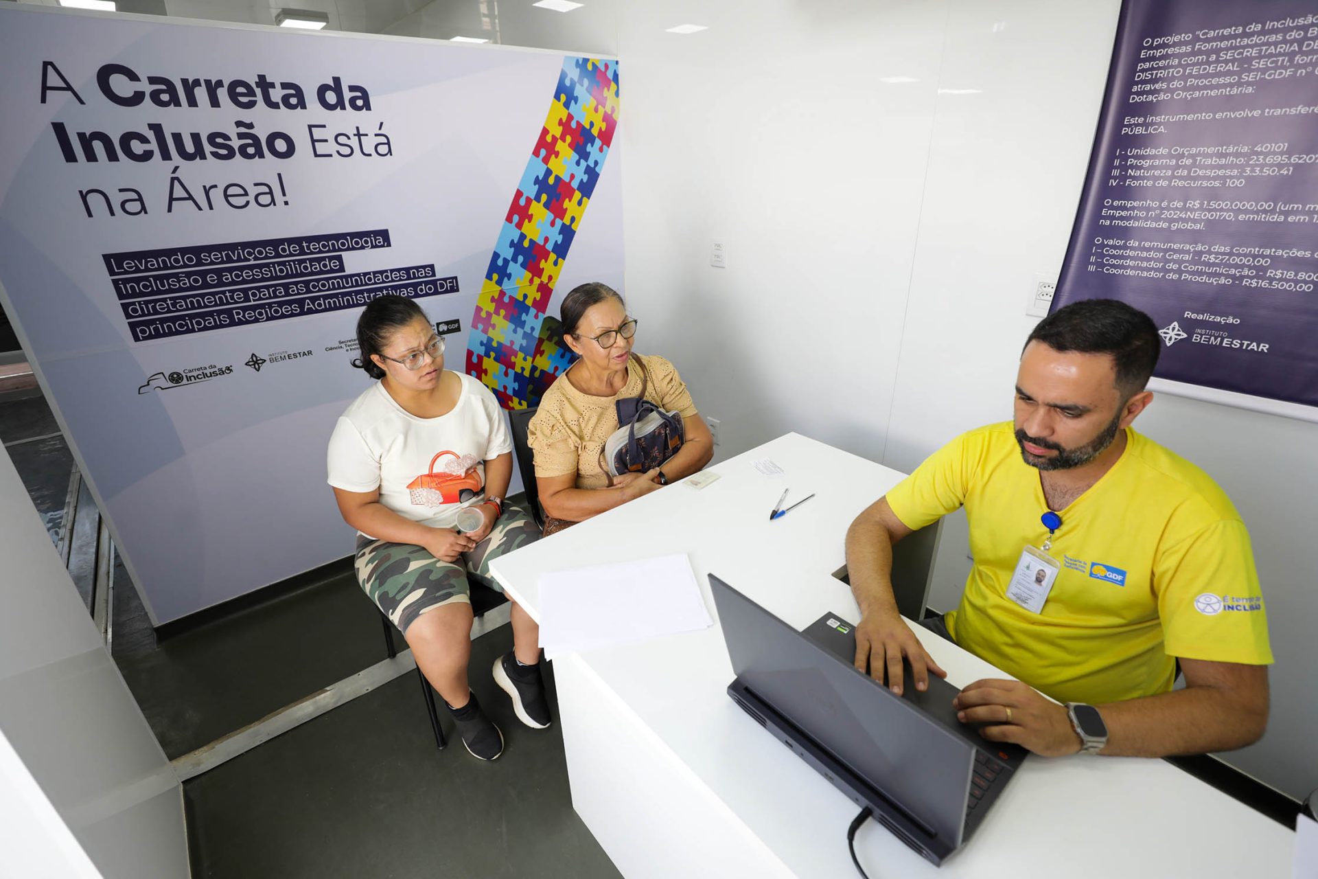 carreta da inclusão