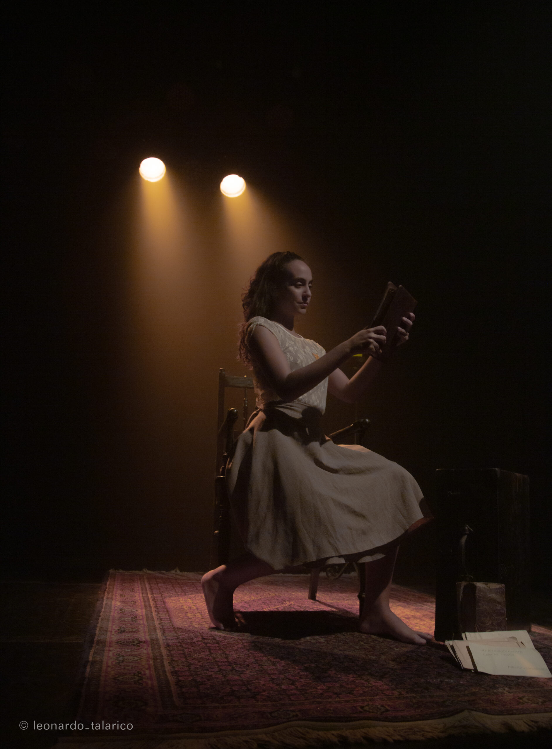 Espetáculo ‘Anne Frank, a voz que se tem memória. Foto: Leonardo Talarico