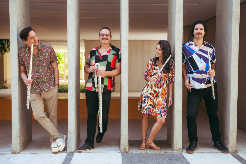 Quarteto Transversal. Crédito: Tatiana Reis.