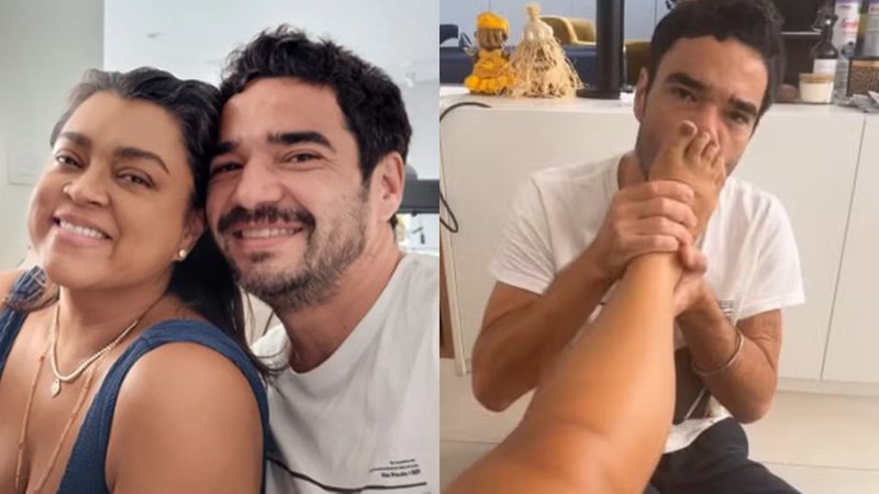 preta gil recebe visita do ex namorado widelg