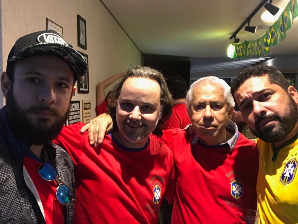com marco aurélio de carvalho, fabiano silva e sigmaringa seixas arquivo pessoal