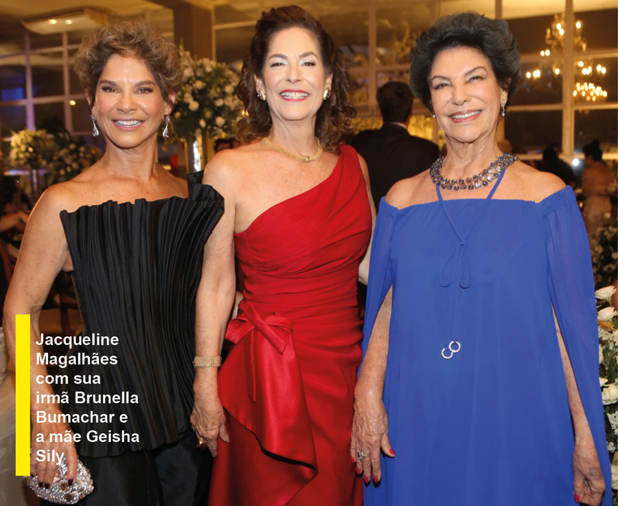 jacqueline magalhães com sua irmã brunella bumachar e a mãe geisha sily