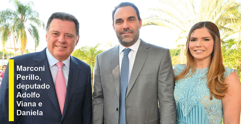 marconi perillo, deputado adolfo viana e daniela