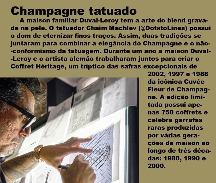 champagne tatuado