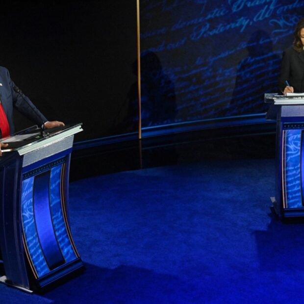 us vote politics debate harris trump
