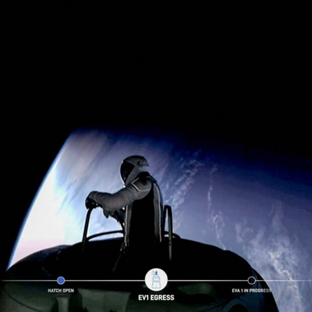 first private spacewalk performed by the crew of the polaris dawn mission