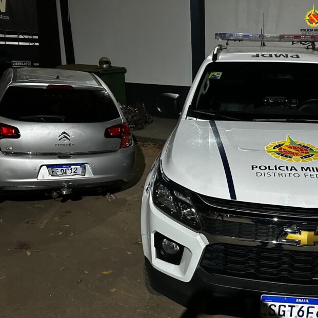 veículo roubado recuperado pela pmdf