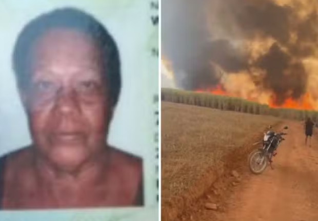 mulher morre em incêndio
