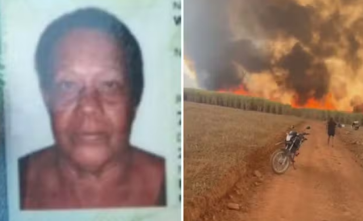 mulher morre em incêndio