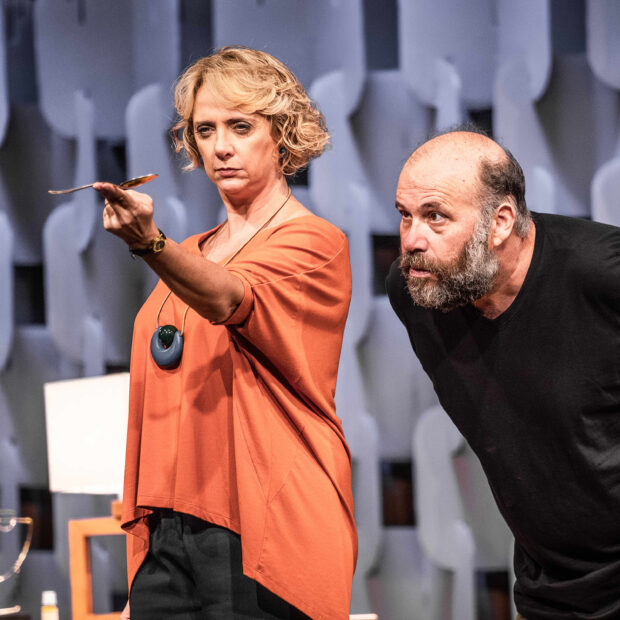 Comédia O Caso, com Otávio Muller e Letícia Isnard. Crédito: Ricardo Brajterman.