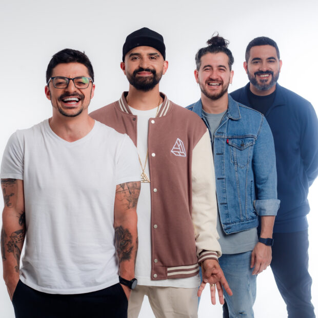 Projeto "4 Amigos", composto por Thiago Ventura, Afonso Padilha, Dihh Lopes e Márcio Donato/ Divulgação