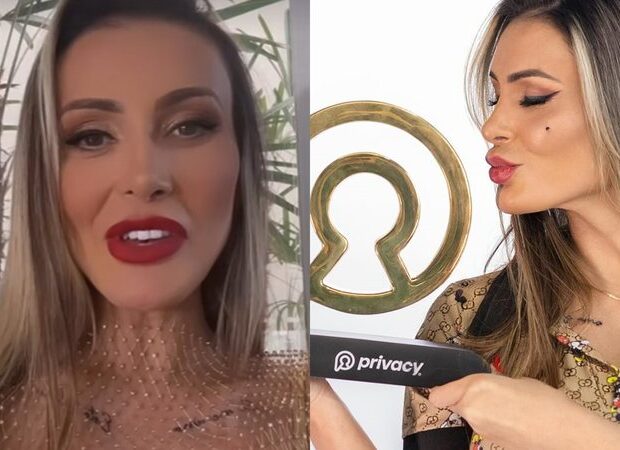 andressa urach comemora widelg