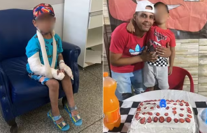 criança agredida pela mãe