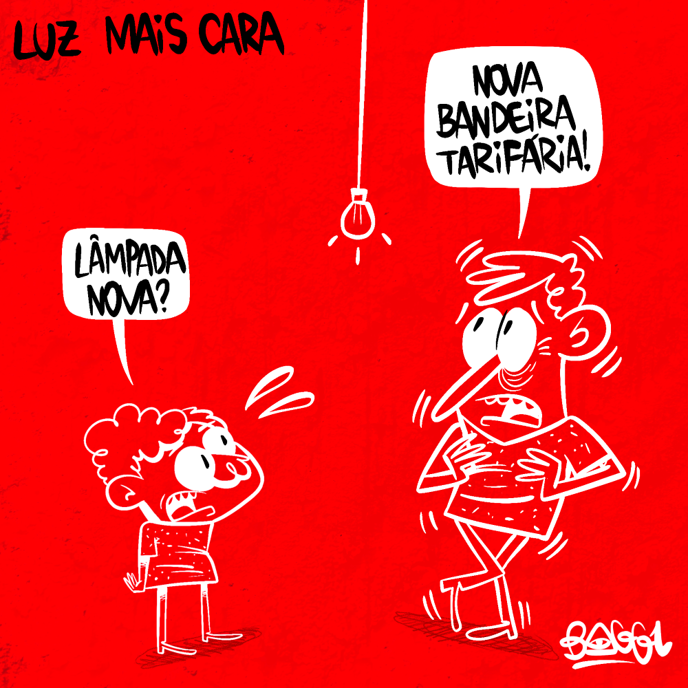 charge bandeira tarifária vermelha