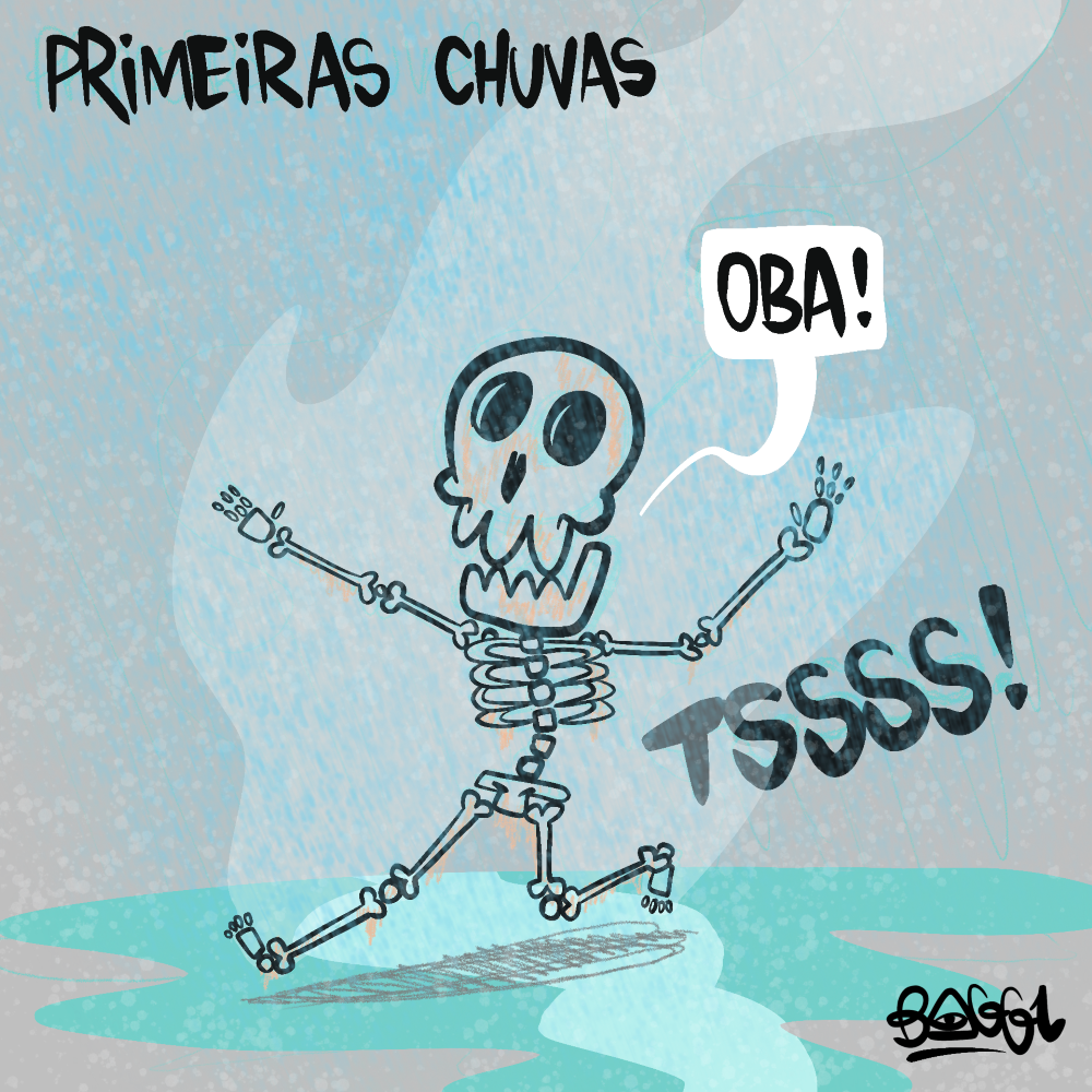 charge primeiras chuvas
