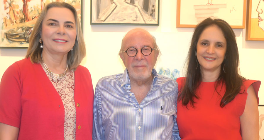 ministra kátia magalhães, o anfitrião e mônica maciel