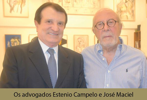 os advogados estenio campelo e josé maciel capa