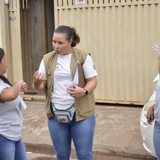 agentes comunitários de saúde e agentes de vigilância ambiental em saúde instruíram alunos do ced 416 durante a ação contra a dengue