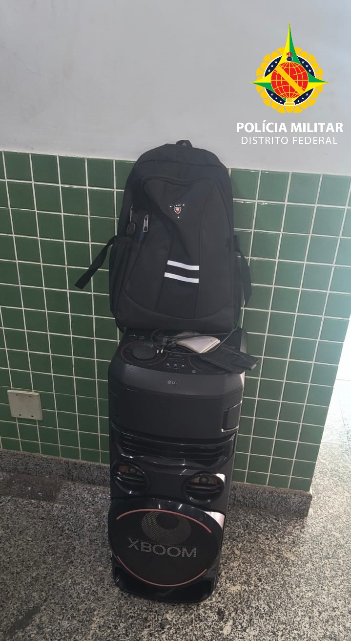 caixa de som furtada