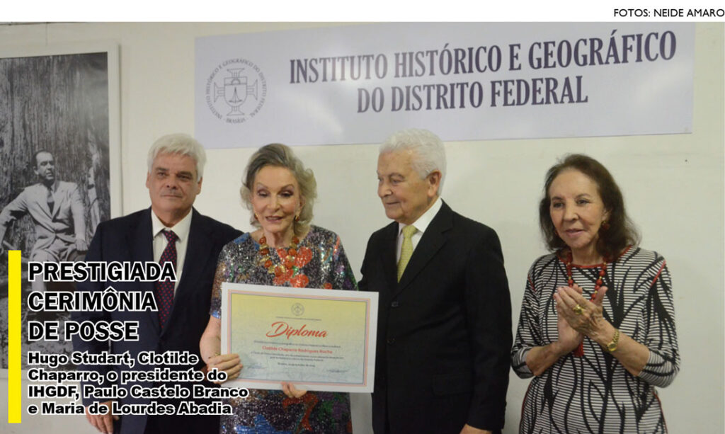 hugo studart, clotilde chaparro, o presidente do ihgdf, paulo castelo branco e maria de lourdes abadia