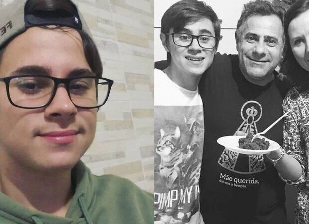 rafael miguel com os pais widelg