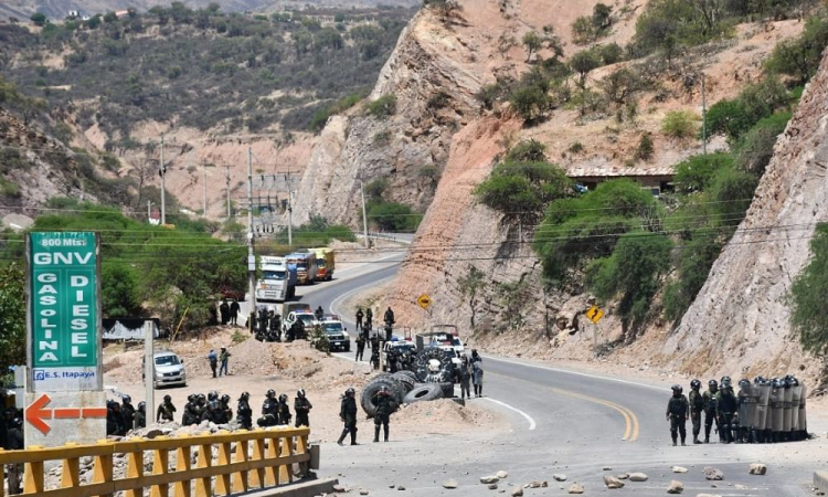 protesto na bolivia 750x450