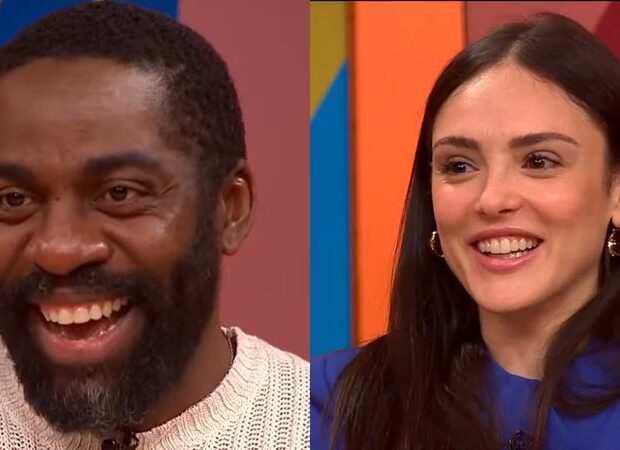 lazaro ramos e isabelle drumond debocham de novela da globo widelg
