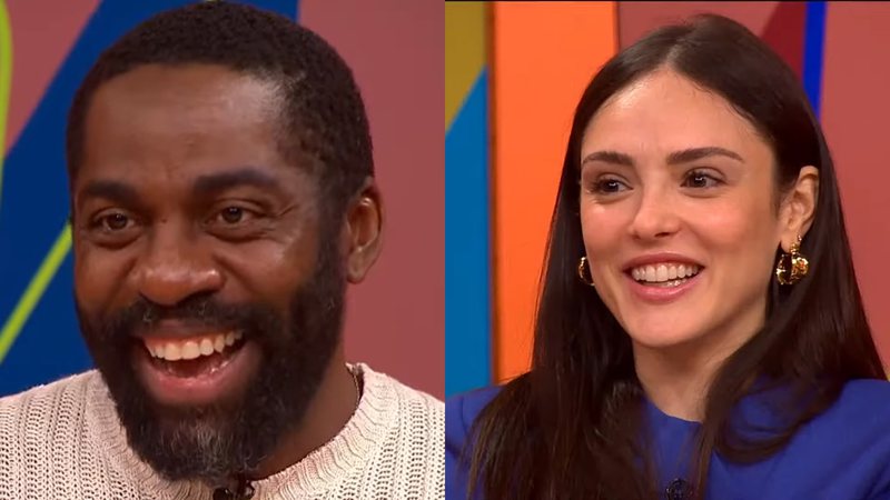 lazaro ramos e isabelle drumond debocham de novela da globo widelg