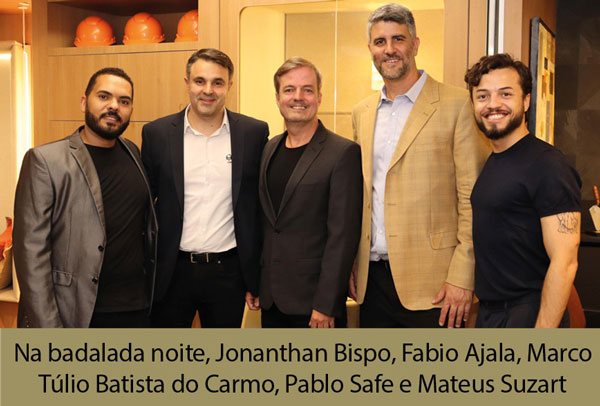 na badalada noite, jonanthan bispo, fabio ajala, marco túlio batista do carmo, pablo safe e mateus suzart capa